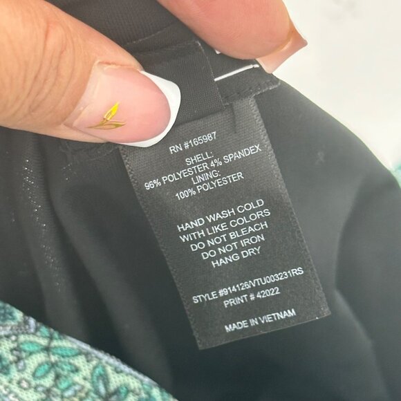 Kate & Lily Womens Green Multicolor Wrap Maxi Dress Size 20W Mesh Stretchy Lined - Picture 4 of 16